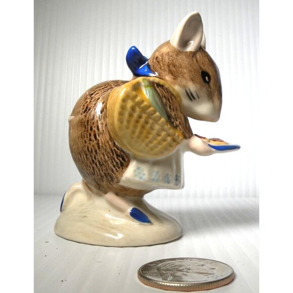 Beatrix Potter Beswick England Appley Dapply Mouse Figurine Ceramic 1971 - Picture 4 of 5